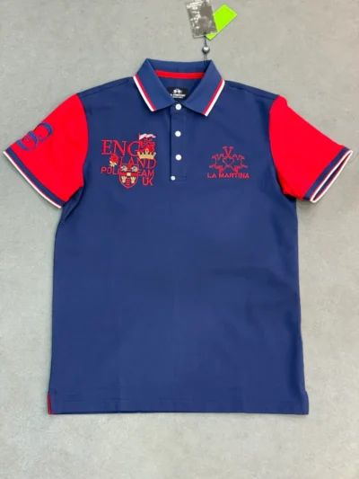 Polo demi-manche la martina england navy 2026 supergood