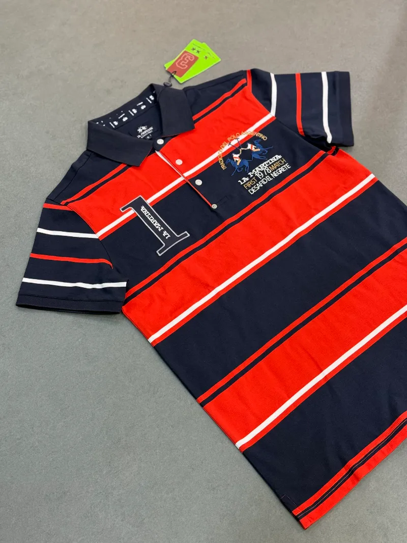 Polo demi-manche la martina first 1978 navy 2026 supergood — image 2