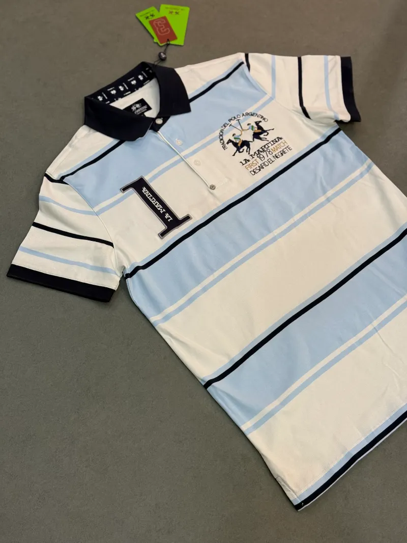 Polo demi-manche la martina first 1978 white 2026 supergood — image 2