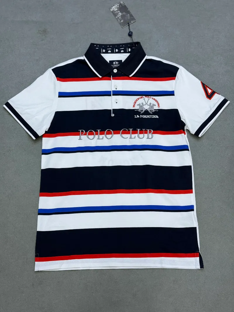 Polo demi-manche la Martina polo club white 2026 supergood