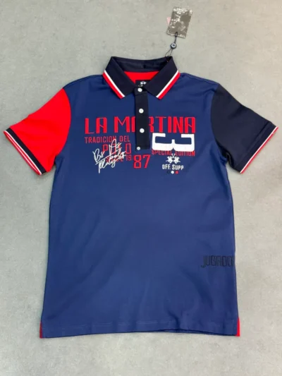Polo demi-manche la martina tradicion del polo jeans blue 2026 supergood