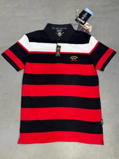 Polo demi manche PAUL&SHARK east’s coats rouge supergood
