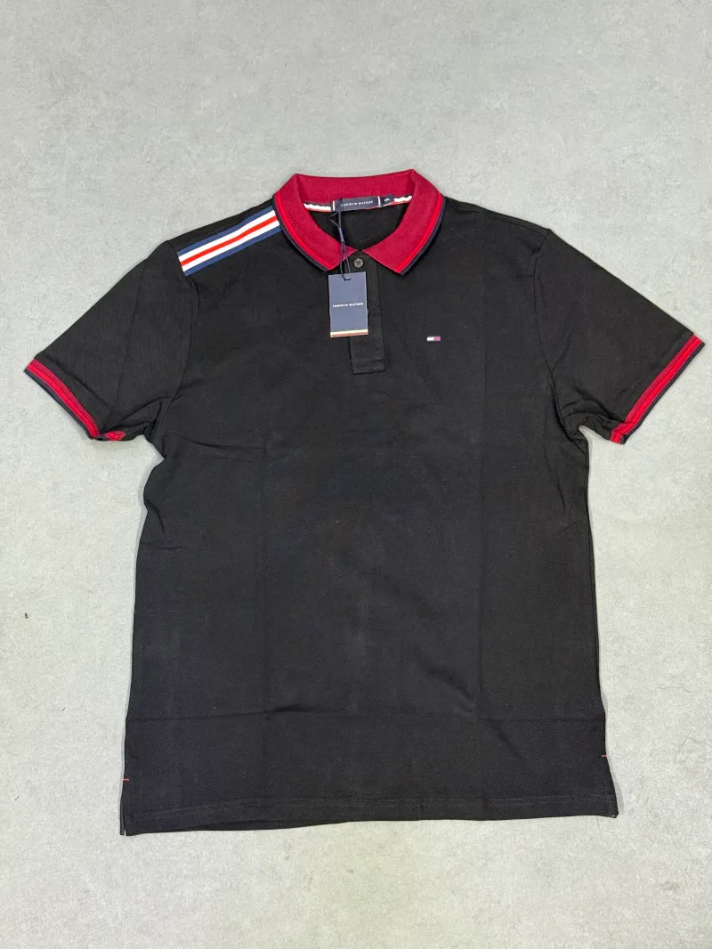 Polo tommy hilfiger noir supergood
