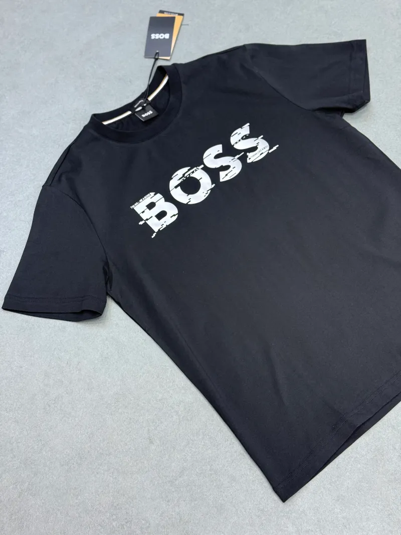 T-SHIRT hugo boss black logo titanium 2026 supergood — image 2