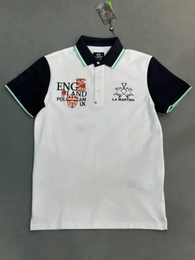 Polo demi-manche la martina england white 2026 supergood