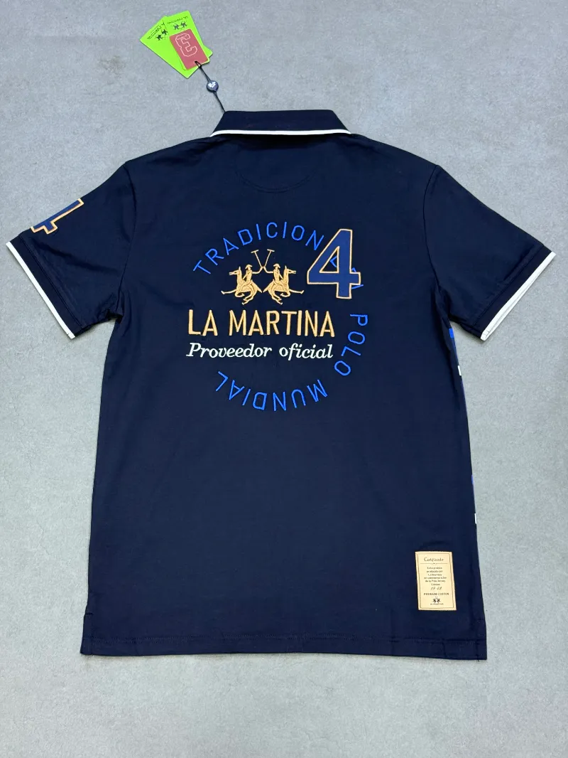 Polo demi-manche la Martina polo club navy 2026 supergood — image 2