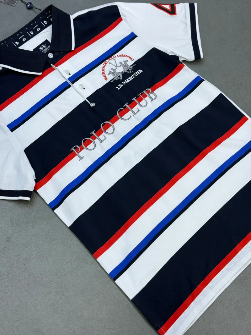 Polo demi-manche la Martina polo club white 2026 supergood — image 2