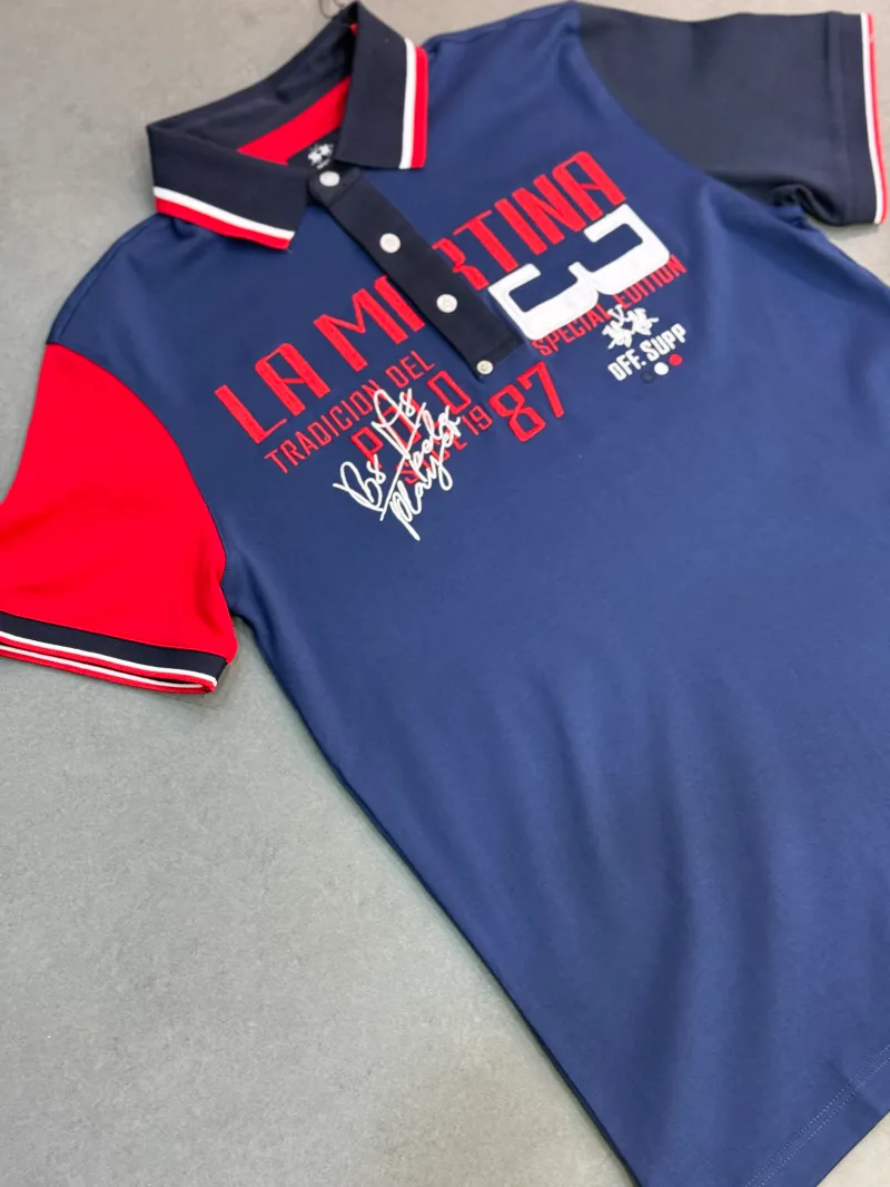 Polo demi-manche la martina tradicion del polo jeans blue 2026 supergood — image 2