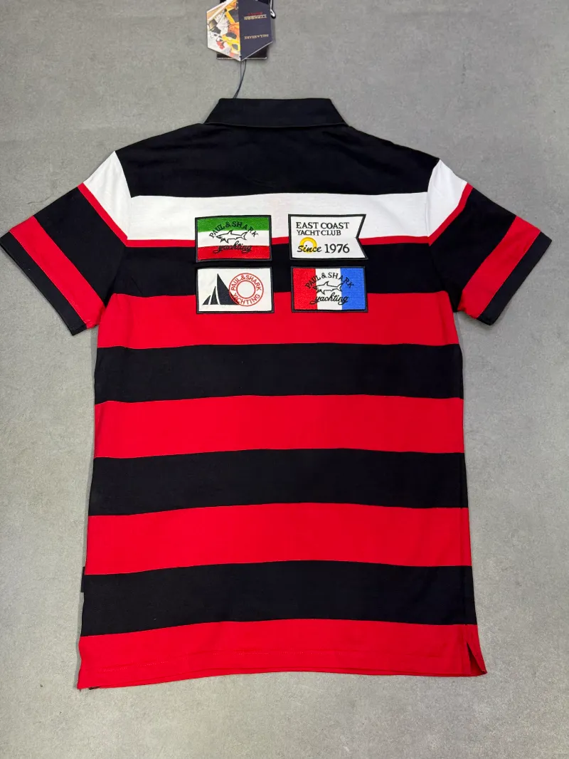 Polo demi manche PAUL&SHARK east’s coats rouge supergood — image 2