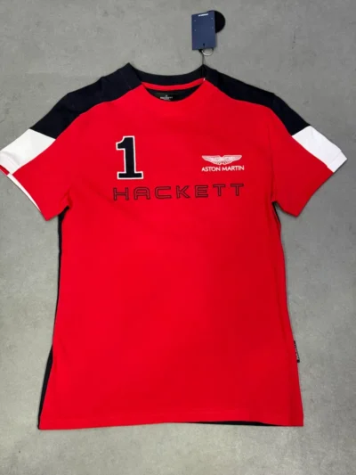 T-shirt HACKET aston Martina N°1 rouge supergood