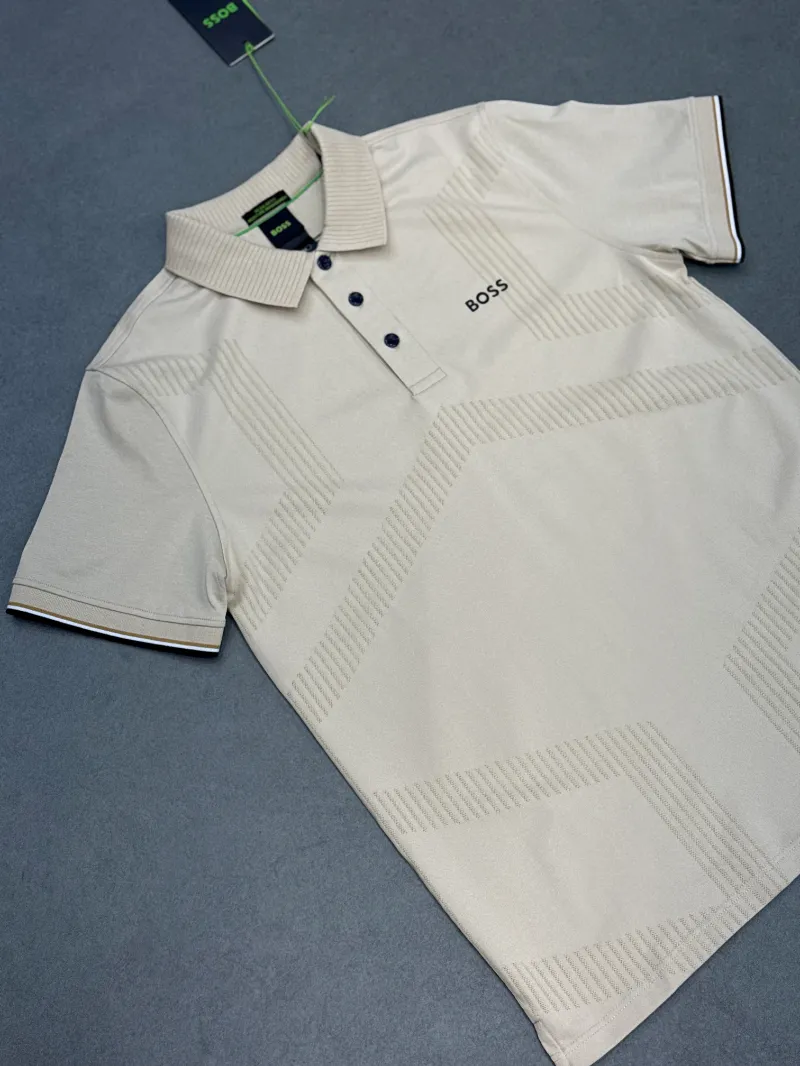 Polo demi-manche Boss Élégance beige 2026 supergood — image 2