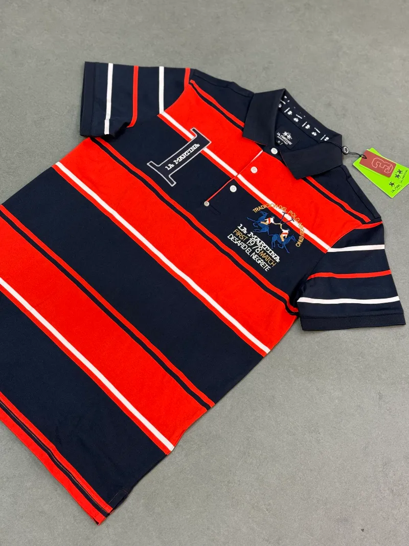 Polo demi-manche la martina first 1978 navy 2026 supergood — image 4