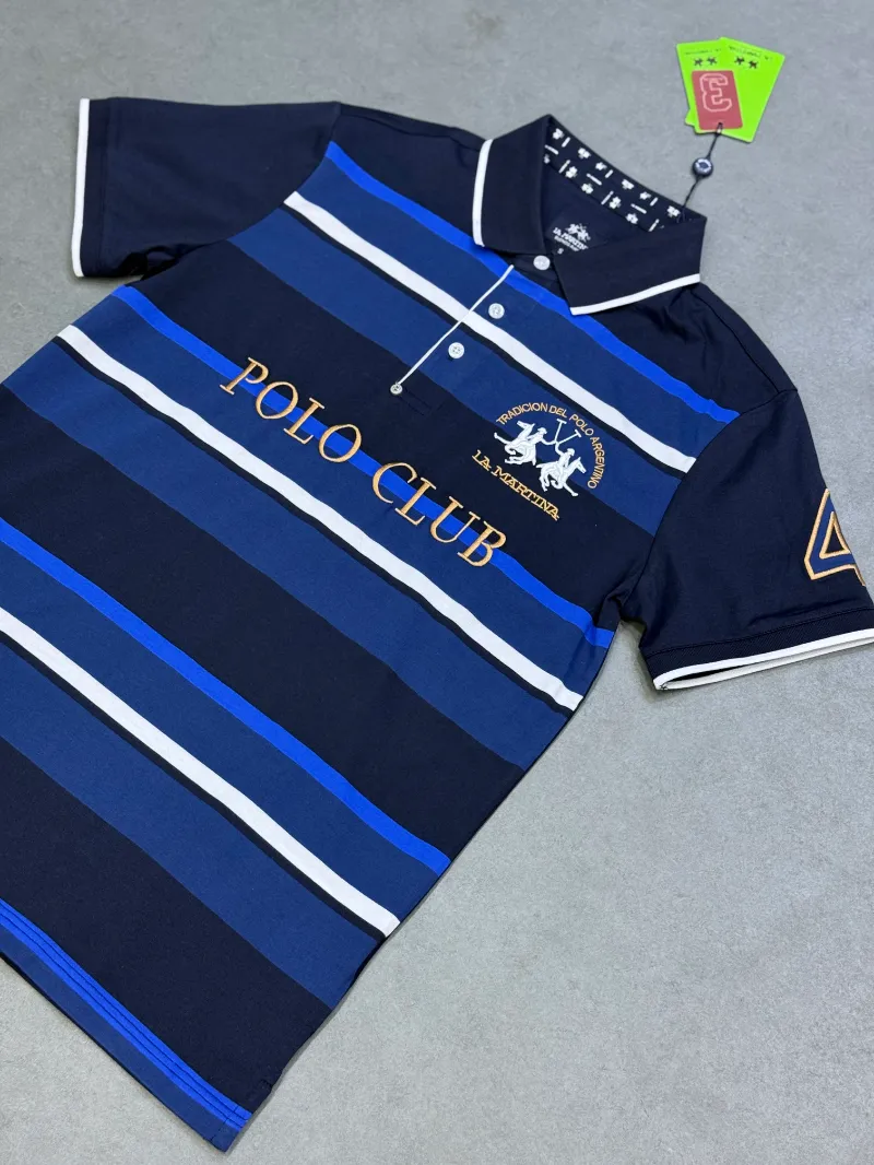 Polo demi-manche la Martina polo club navy 2026 supergood — image 3