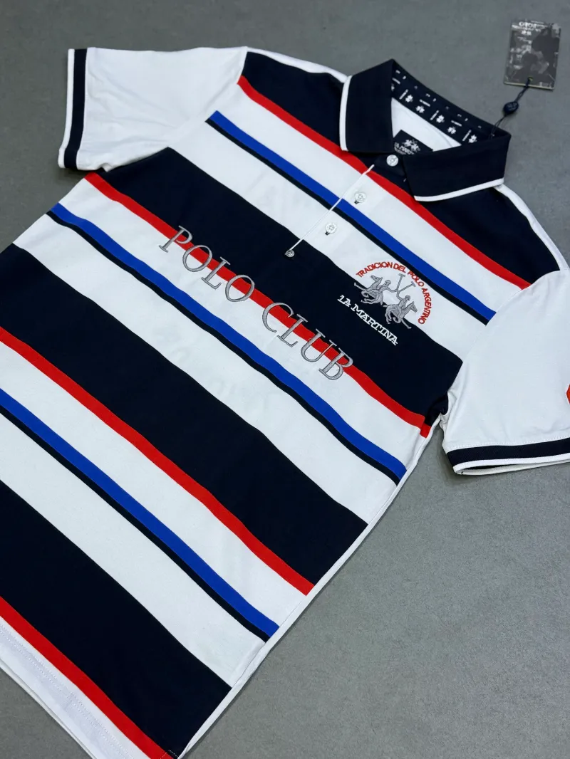 Polo demi-manche la Martina polo club white 2026 supergood — image 3