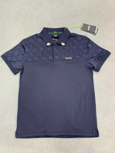 Polo demi-manche boss premium navy 2026 supergood