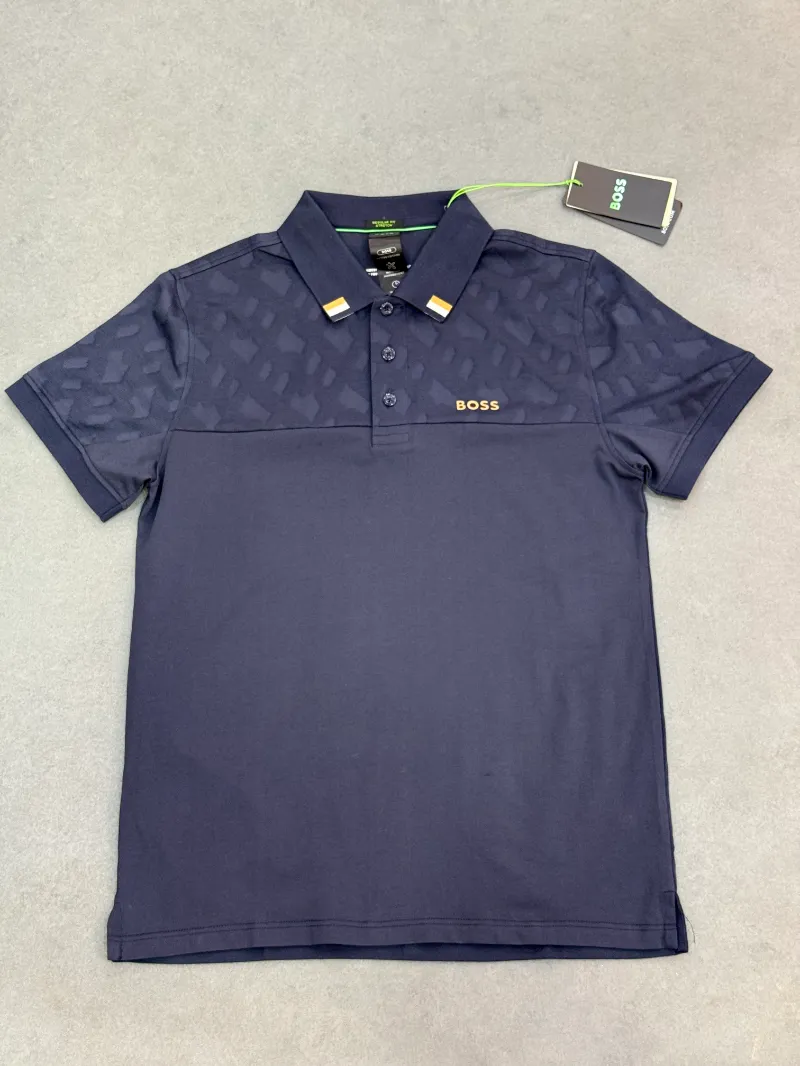 Polo demi-manche boss premium navy 2026 supergood
