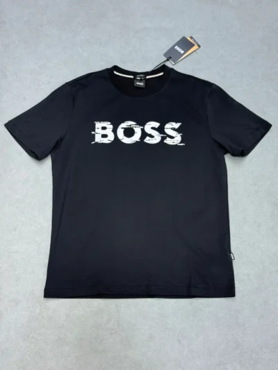 T-SHIRT hugo boss black logo titanium 2026 supergood