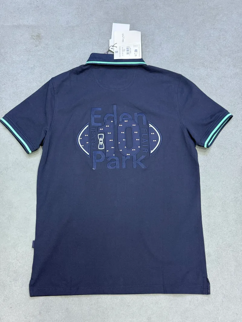 Polo demi-manche eden park N°10 bleu 2026 supergood — image 3