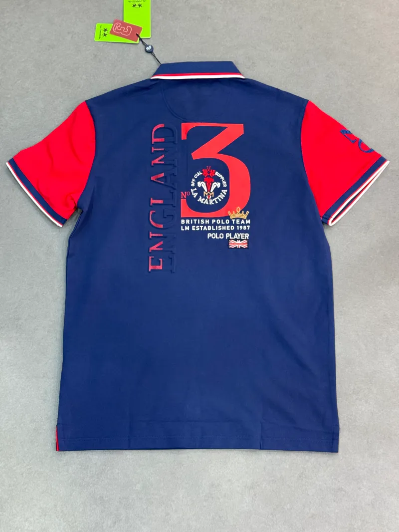 Polo demi-manche la martina england navy 2026 supergood — image 4