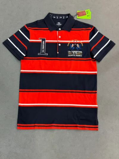 Polo demi-manche la martina first 1978 navy 2026 supergood