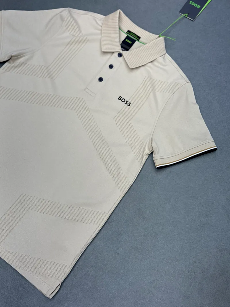 Polo demi-manche Boss Élégance beige 2026 supergood — image 4
